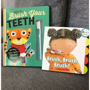 Brush Your Teeth Book Set of two books